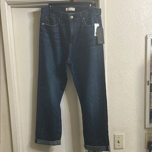 Current/Elliott Dark Blue Boyfriend Jeans